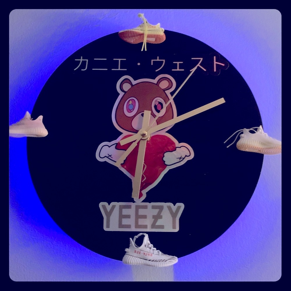 Kanye Japanese Heartbreak Bear LED Wall Light